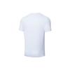 Li Ning Badminton Collection T Shirts Unisex White Crew Neck Moderate Straight Fit AHST347-3