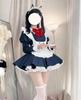 KALAOK Maid Cute Lolita Plus Popular for 2XL Costume, Dress, Size, Halloween, Cosplay, Navy,
