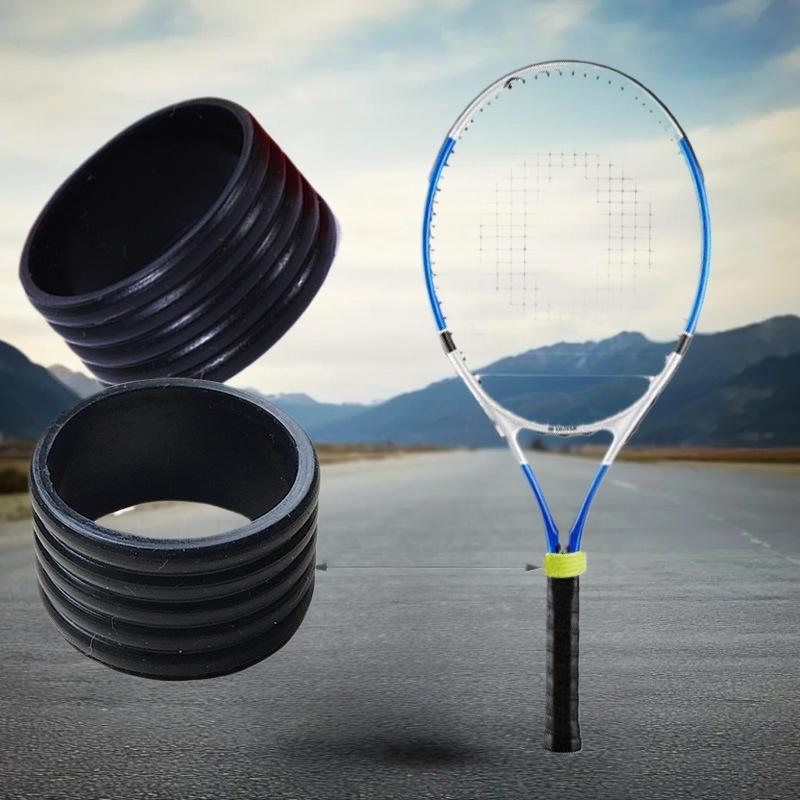 4-Qty Pack Tennis Racquet Silicone Handle Rings, Sweat-guard, Maximized Comfort, Tennis Gear Essential