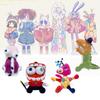 Adorabile Morbido Dinosauro Peluche Bambola Carina Clown del Circo Principessa Caramella Peluche Regalo