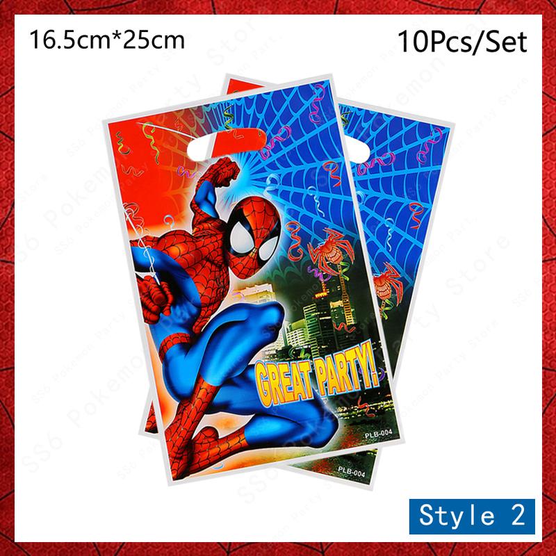 Spiderman Birthday Party Decor Itemations Disposable Tableware Plate Cup Napkins Bags Spidey Party Birthday Decor Itemation Supplies Set