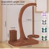 Wooden Yarn Holder for Crocheting Magnetic Rotation Multi-functional Yarn Spinner with Crochet Box Yarn Ball Storage Rack