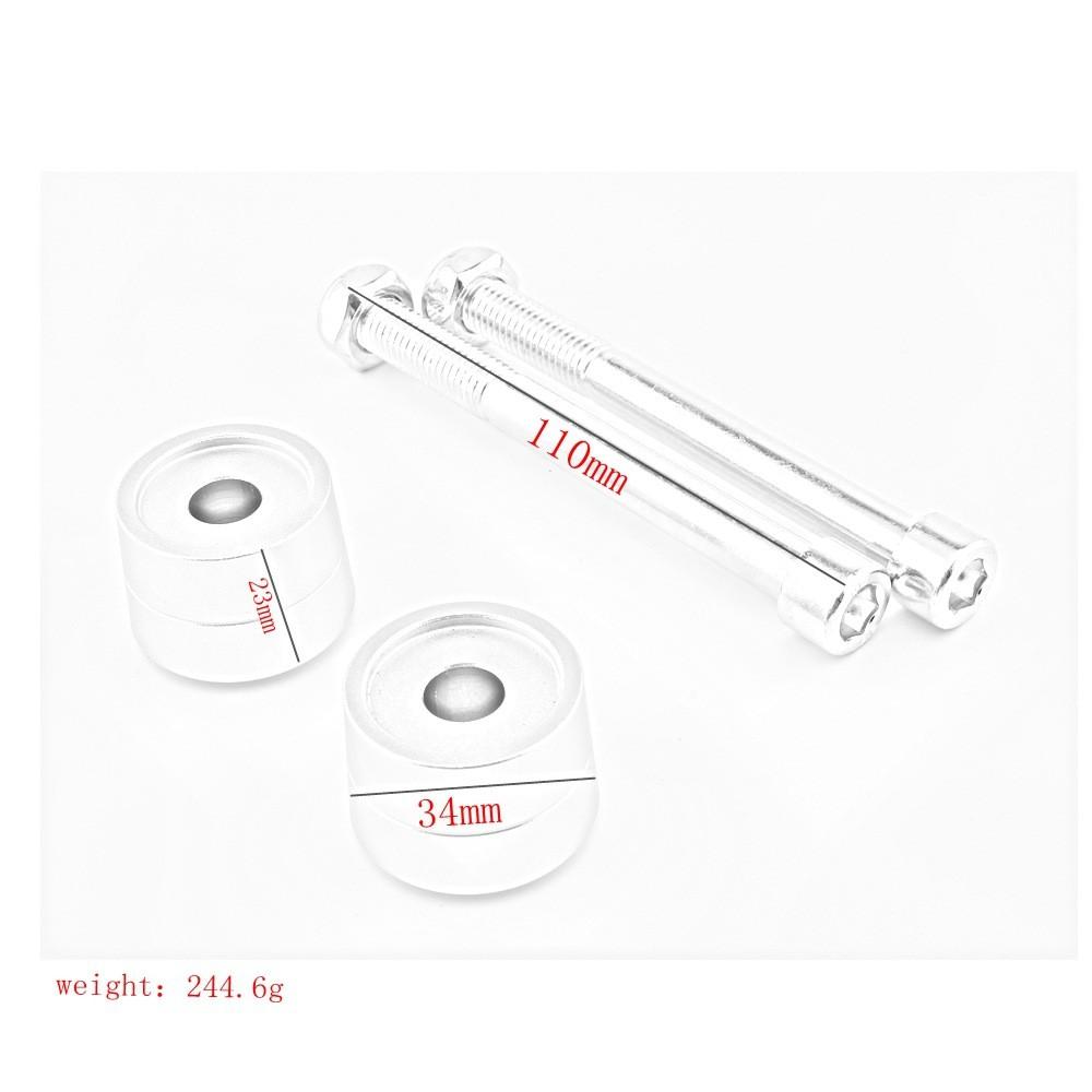 Black Silver And Fork Spacer For Ducati Monster 821 2014 To 2017 Ultimate Increase Height