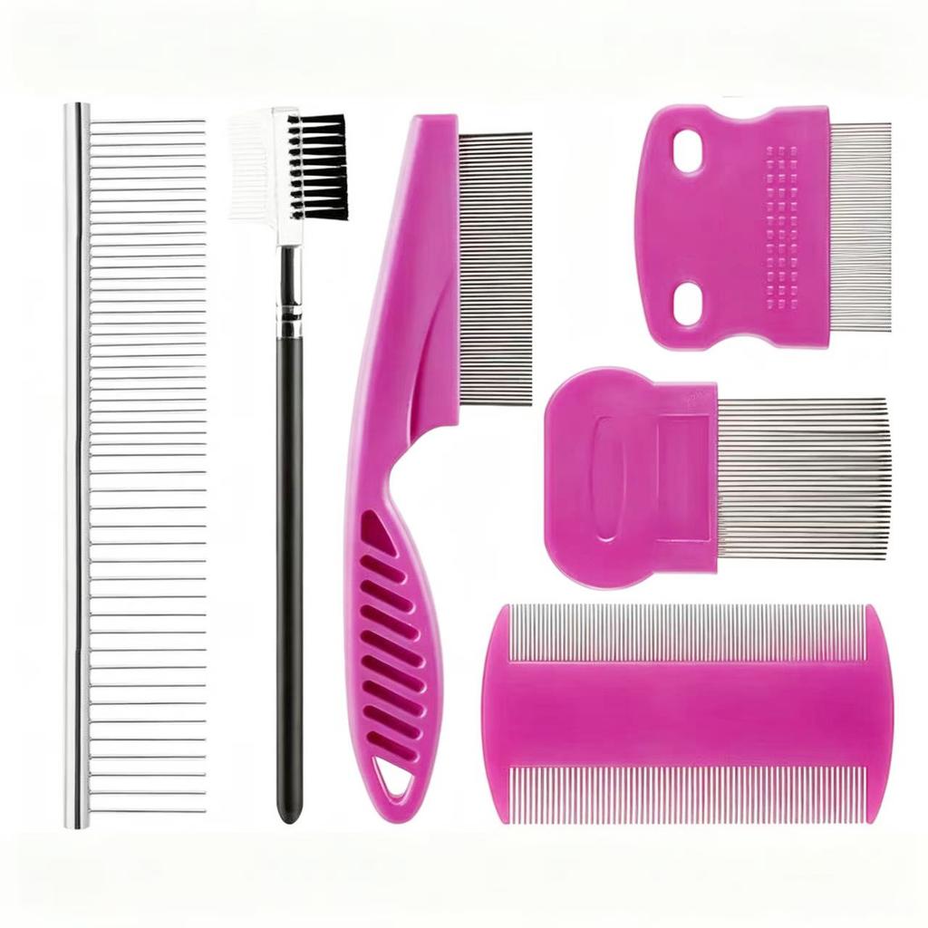 Pet Accessories China Pet Cleaning Grooming Products Pet Hair Removal Tool Kit Lice Combs Detangling Dog Hair Brush 26