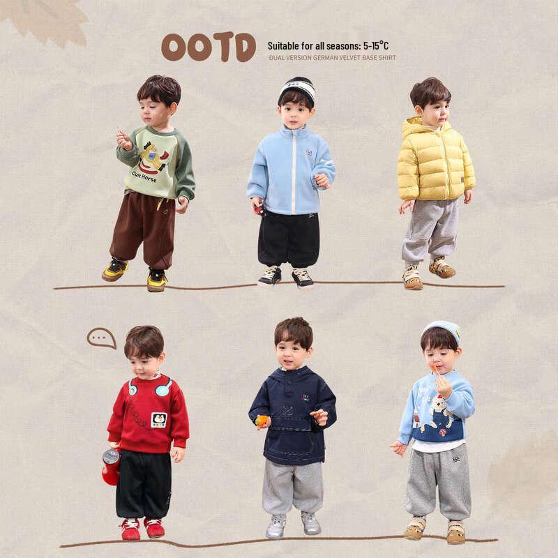LUSON Baby Boys Fleece Lined Casual Sweatpants