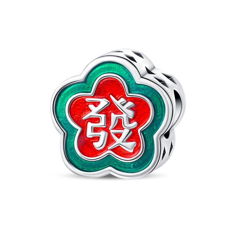 Nouveaux Charms Chat Porte-Bonheur Dieu de la Richesse en Argent 925 pour Bracelet Pandora Bijoux DIY Cadeau du Nouvel An Heureux