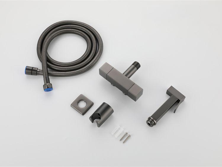 Matte Black Bathroom Bidets Faucet Toilet Cleaner Bidet Sprayer Toilet Faucets Hygienic Bidet Taps Shower Spray Gun