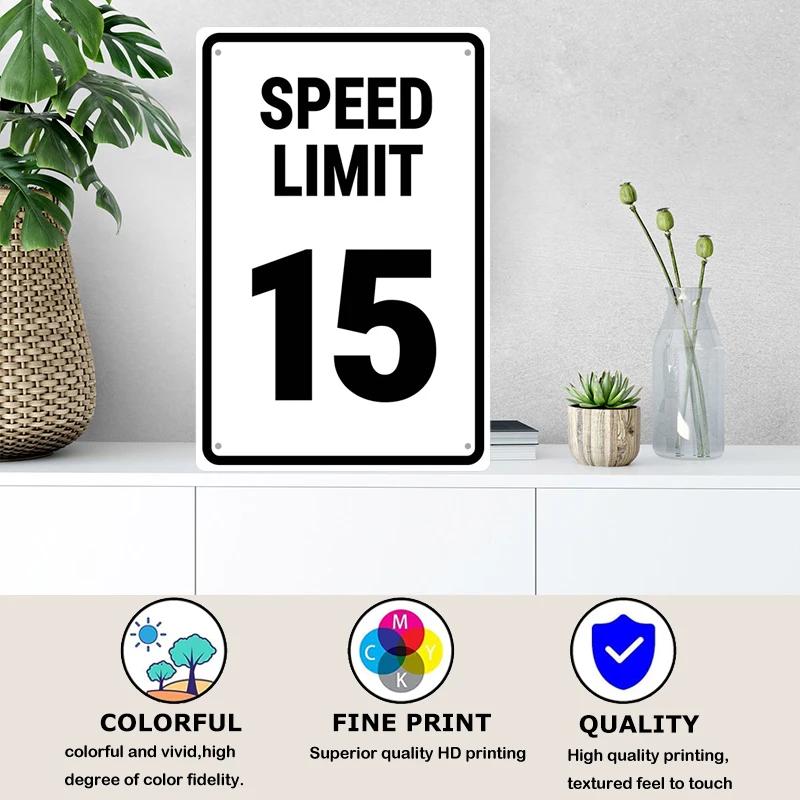 Verkehrssicherheit Notausgang Geschwindigkeitsbegrenzung Parkplatz Blechschild Retro Straßentür Gartenzaun Schilder 8x12 Zoll Metallschild Dekoration