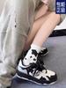 Panda Prank Original Women's Shoes Autumn New Breathable Platform Black and White Shoes Board Shoes Ziguo
