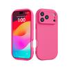 For IPhone17 Fine Hole Fatty Phone Case Creative Solid Color TPU for Apple 16 Big Fat Simple DIY Phone Case