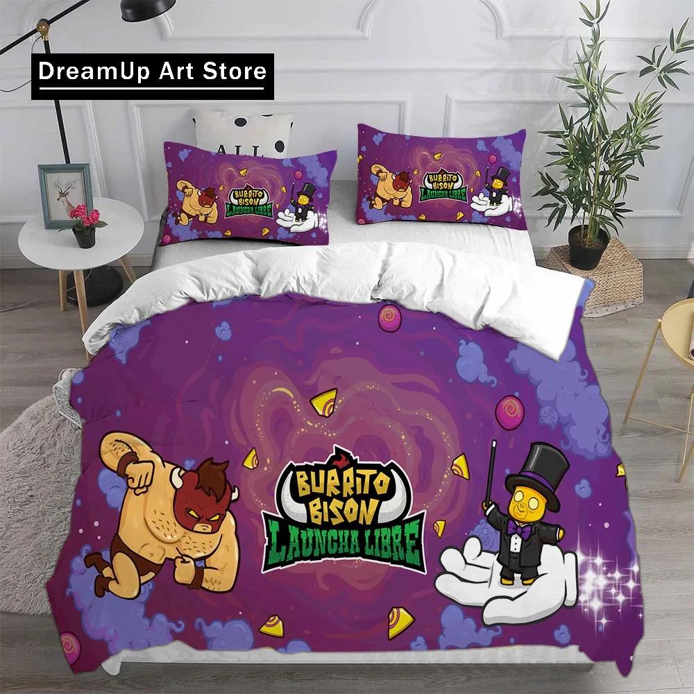 Conjuntos de Roupa de Cama Jogo Burrito Bison Colcha Cobertor de Cama Edredom Capa de Edredom Fronha Conjuntos de 2-3 Peças Decoração de Quarto Infantil e Adulto
