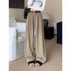 Fashion High-end Retro Casual Pants Women's High Waist Drooping Wide Legs and Thin Floor-mopping Trousers Loose Straight Versatile Pants