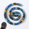 Flexible Headband Ethnic Style Iron Wire Hair Rope Set High Ponytail Spiral Lock Colorful Dirty Braid Long Hair Strands