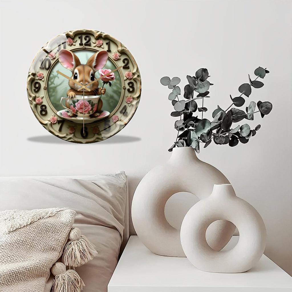 12 Inch Glass Wall Clock Aiming To Delight with Its Simplicity and Performance