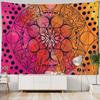 Mandala Wandteppich Bohemian Heimtextil Wanddekoration psychedelisch mehrfarbig geometrische Fraktalkunst Raumdekoration
