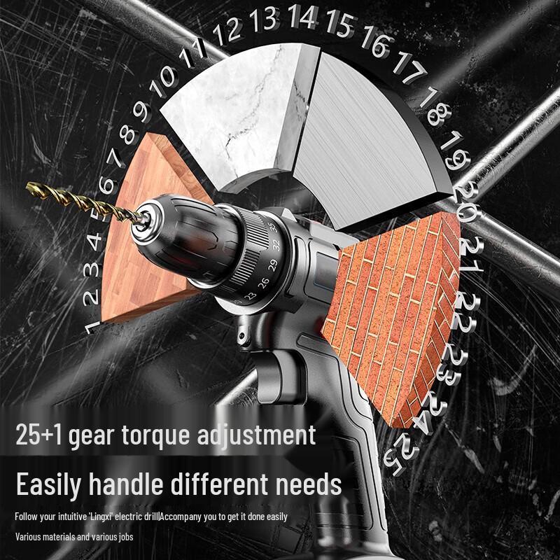 Xinyian 21V Cordless Drill & Electric Screwdriver Set CN Plug (adapter Included)