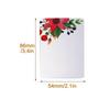 50pcs/pack Writing Flower Printed Square Blank DIY Greeting Scrapbook Paper Card