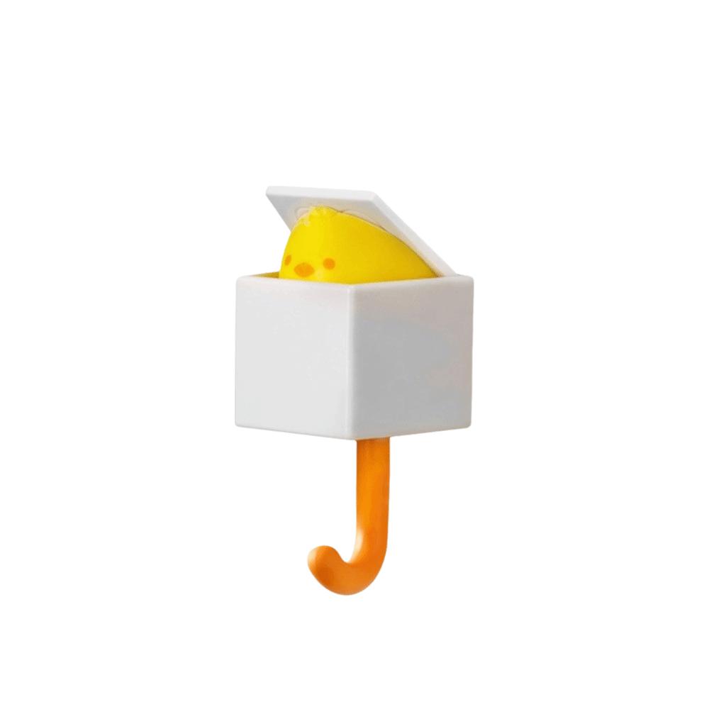 

Space Saving Self Adhesive Hook No-drill Umbrella Towel Hook Cartoon Cat Hook Home Storage жовтий