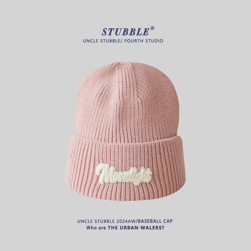 Knitted Hats for Men and Women Autumn and Winter Korean Version  Warm Ear Protection Woolen Hats  Trendy Brand Pullover Hats  Cold Hats