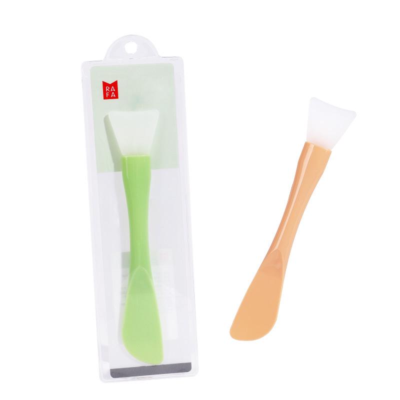 Lafa Silikonový štětec na masku s dvojím použitím se špachtlí a aplikátorem ve tvaru vějíře