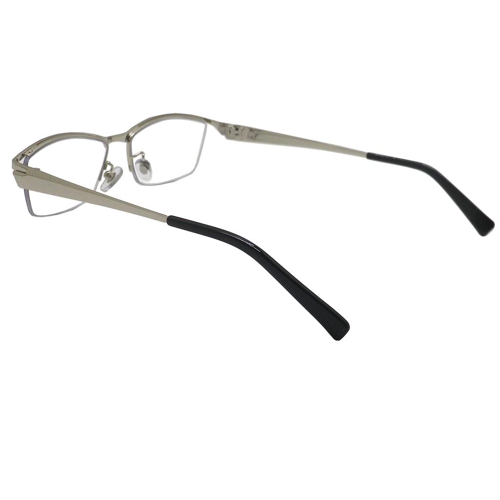 OTC Blue Light Blocking Reading 002 SV Glasses, Stylish, Cool, Semi-Rimless, (1.0 Power, Standard)
