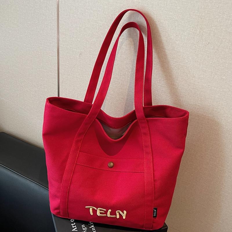 Large Capacity Tote Canvas Canvas Bag Autumn New High Value Commuter Art Student Wear Shoulder Bag