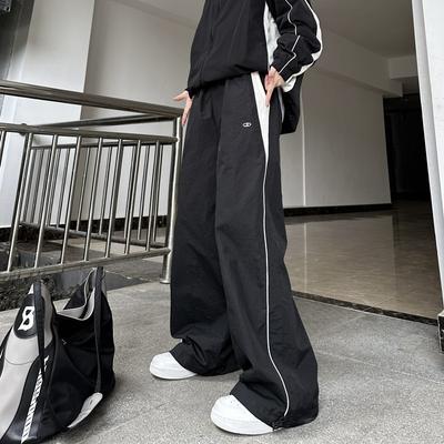 Women Casual Joggers Pants Fashion Streetwear Oversized Sports Wide Leg Pants Hip Hop Y2k Sweatpants High Waist Baggy Trousers Plus Size