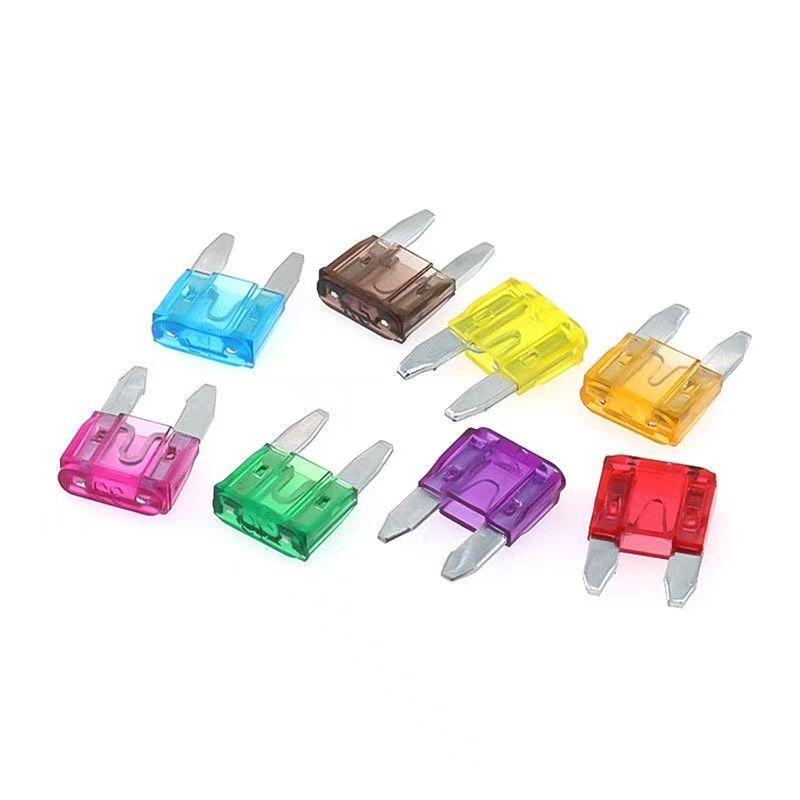 50/100/120 Pcs Car Truck Medium Blade Fuses 2A-40A10 Types Car Fuse Assortment Mixed Motorcycle Circuit Fuse With Box