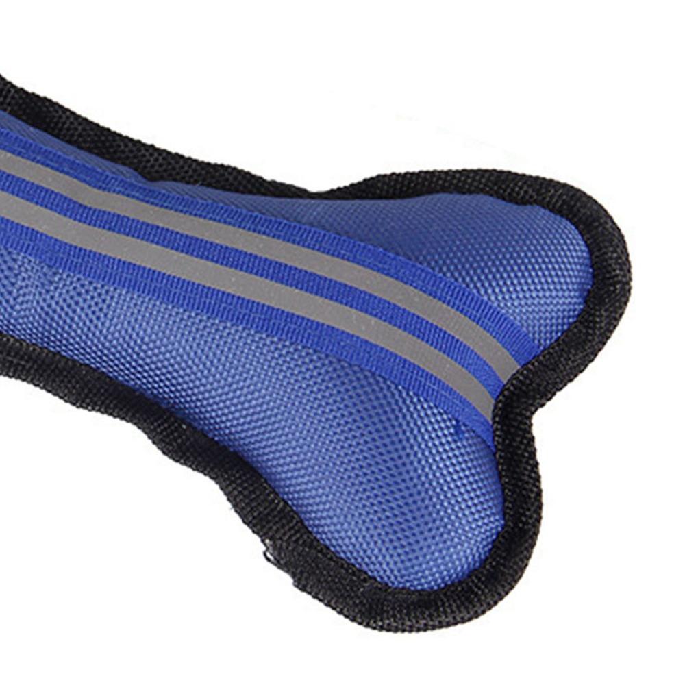 Bite Resistant Bone Fabric Toy Oxford Cloth Plush Dog Toy Soft Squeaky Chew Toy for Dogs Pets