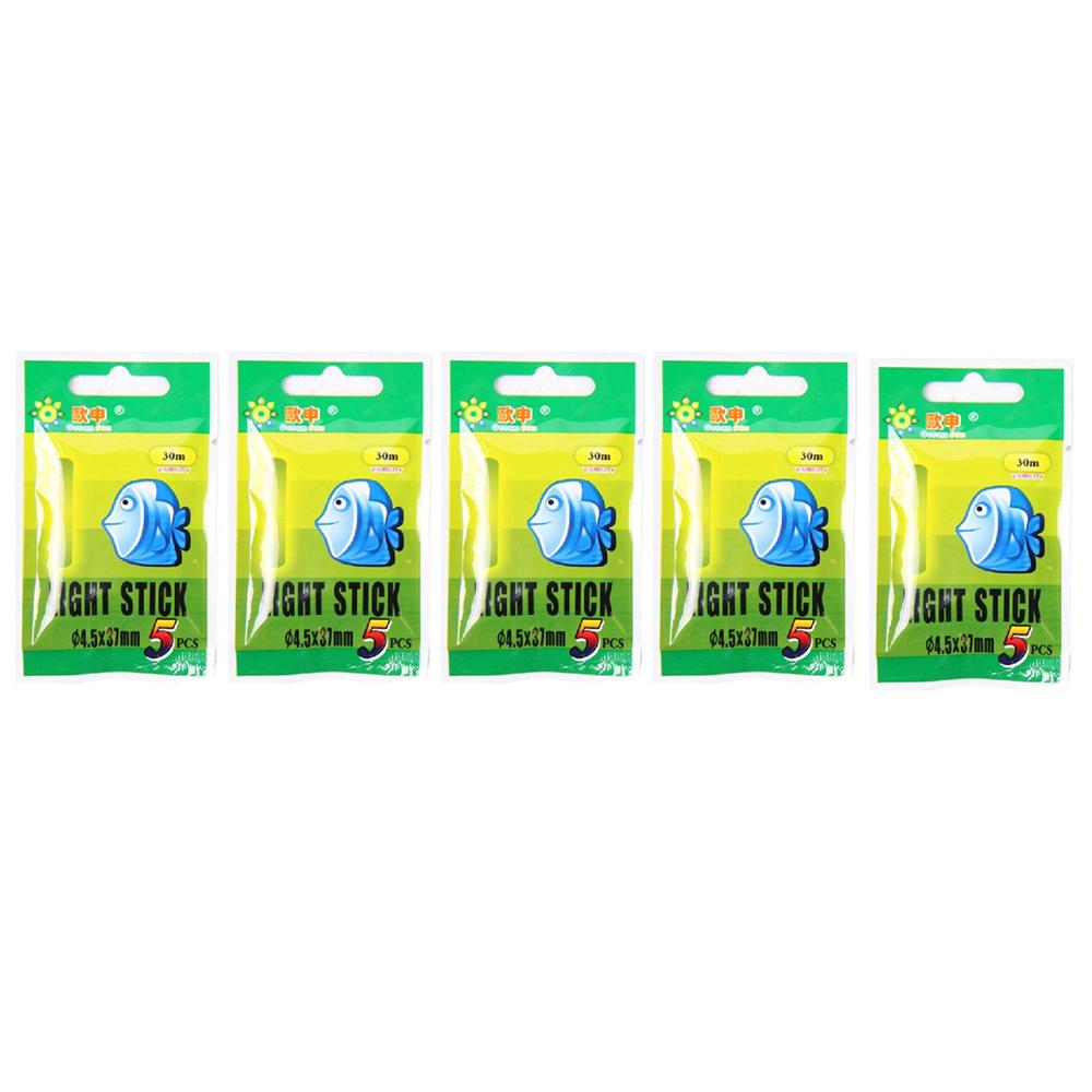 50 Pcs 10packs Fishing Glow Stick.4.5*37MM 3.0*25MM Night Fishing Glow Chemical Light Sticks Wand Green for Floating Accessories