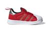 adidas Originals SUPERSTAR 360 Confortables Résistantes à l'abrasion Basse Tige Chaussures de Skateboard Rouge Blanc Bébé et Jeune Enfant GX6338