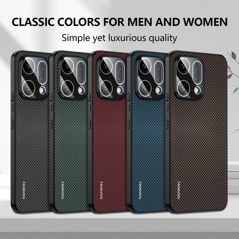 Carbon Fibre Texture Matte Case for Reno 14 Pro Cover for OPPO Reno 14F F Reno14 14pro Anti-drop Shockproof Cover Shell
