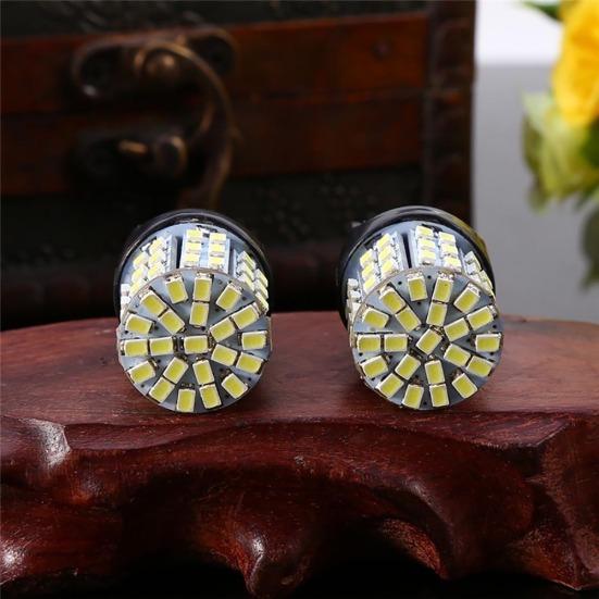 2 buc. 12V T20 7440 7443 64 SMD alb 6000K bec LED spate frana marsarier auto