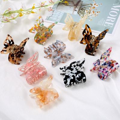 Acetate Butterfly Hair Claw Clip Colorful Hairpin New Hair Clip  for Women