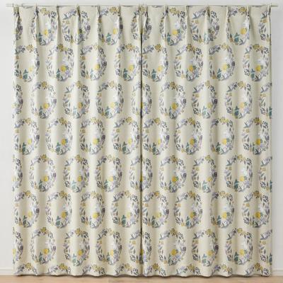 Suminoe MOOMIN Fruit Garden Curtain 1 100 X 135 Y Drape, Panel, Cm, 323-76014