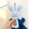 Creative Design Plush Rabbit Pendant Soft Stuffed Schoolbag Pendant  Christmas Gift