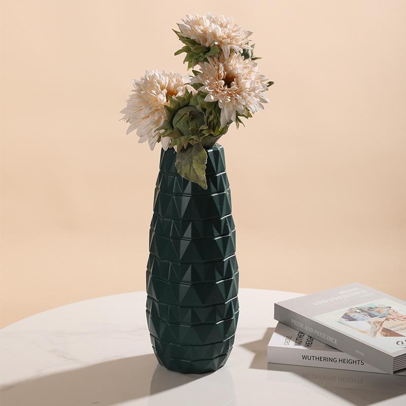 

Пластиковая ваза для цветов 1 шт., скандинавская креативная цветочная композиция, простые современные украшения для дома, украшения для цветочных ваз