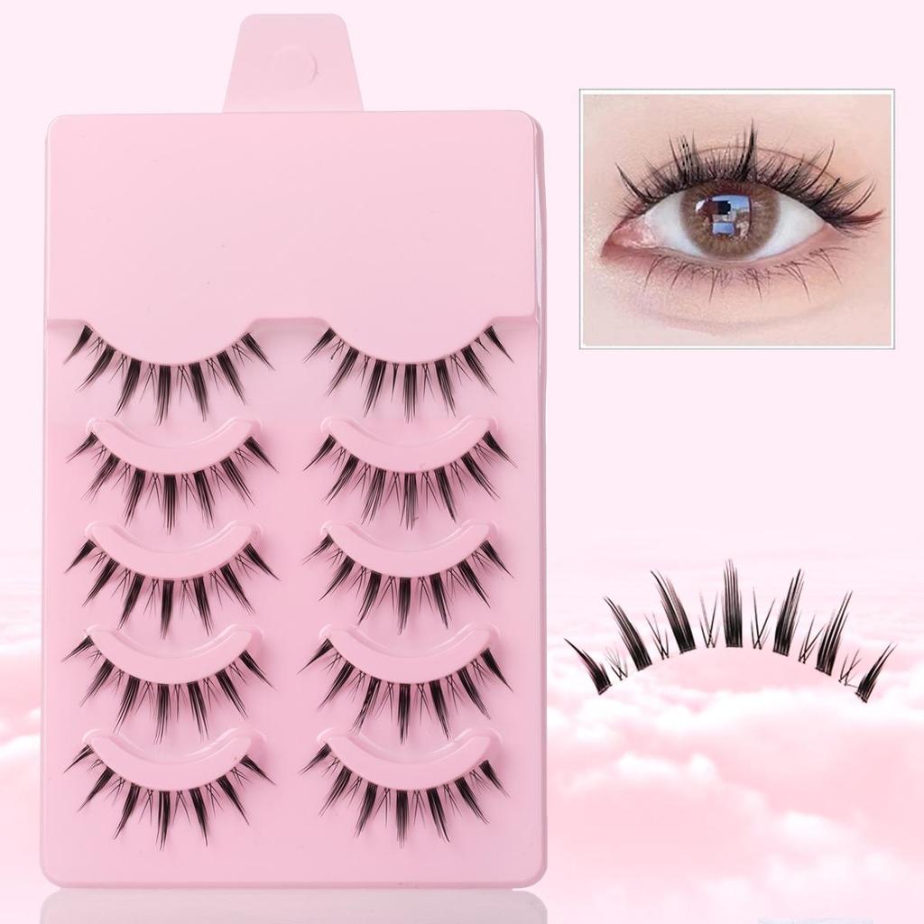 5Pairs Little Devil Eyelash Cosplay Lash Extension False Eyelashes Fairy Sweet Eyelashes Eye Makeup Tools