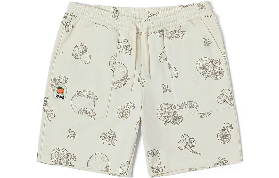 Vans Casual Shorts Women s Vintage White Patterned Print Moderate VN0008Y0BTA S