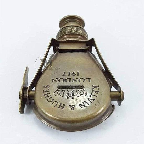 Antyczny mosiężny luneta kieszonkowa London 1917 kieszonkowy