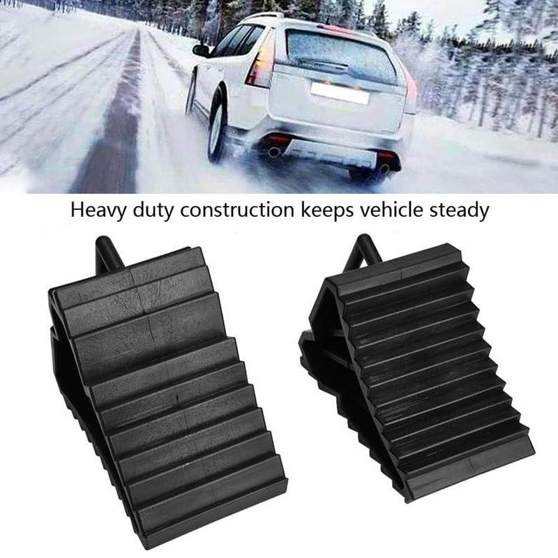 Klíny na pneumatiky, ochranné rampy na pneumatiky, protiskluzová zarážka na pneumatiky, ochranné rampy na pneumatiky, přenosná protiskluzová zarážka na auto pro udržení auta