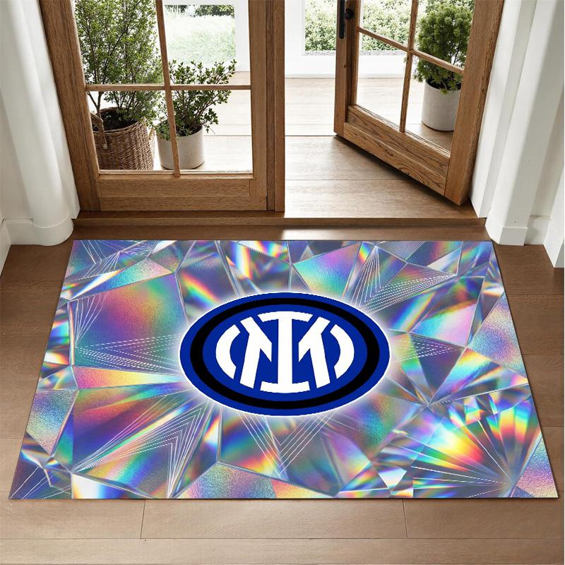 Borussia Dortmund Design Crystal Velvet Rug Soft Decorative Mat for Bedroom Entrance