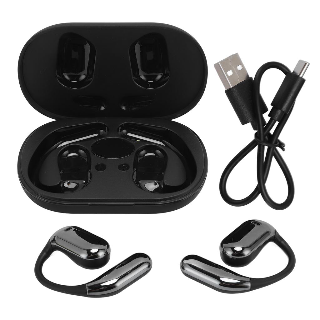 Bluetooth Übersetzungs-Ohrhörer Geräuschunterdrückung Lange Akkulaufzeit Knochenleitung Ohrhaken KI