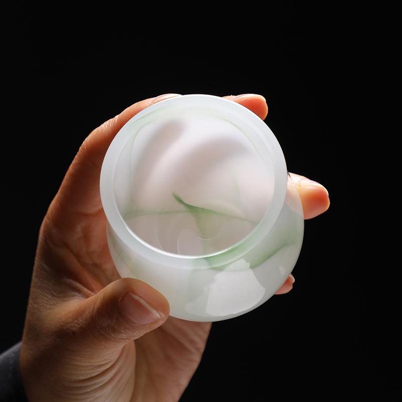 Glazed Master Cup Single Cup Personal Tea Drinking Cup Kung Fu Tea Set Household Men and Women Water Cup