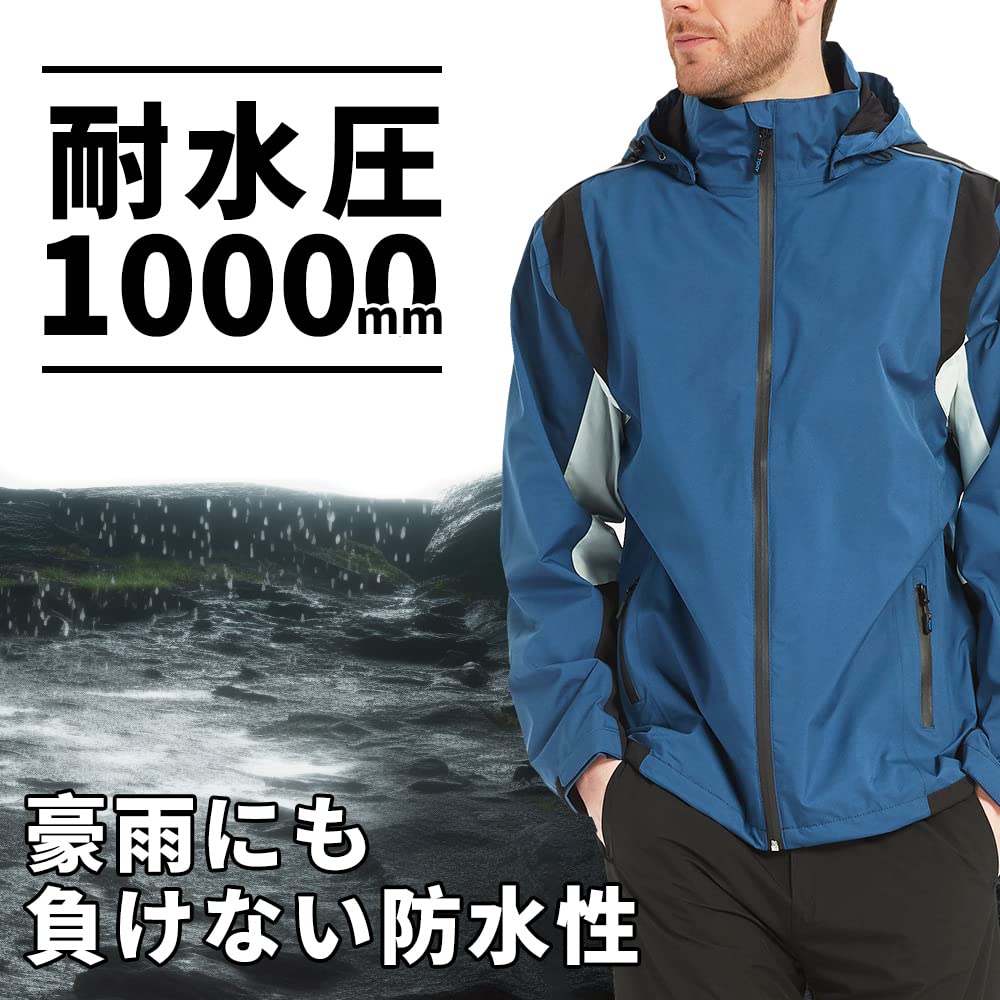 Aoki Outdoor Waterproof Rainsuit Perfect for and Mountain and Men's Set, Golf, Windbreaker, Parka. Breathable, Windproof, Lightweight.