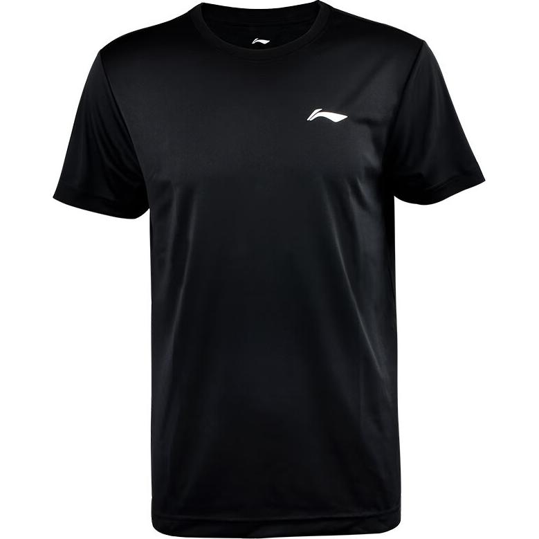Li-Ning Comfortable Simple Casual Short Sleeve Regular T-Shirt Women Tops Black ATSS958-1