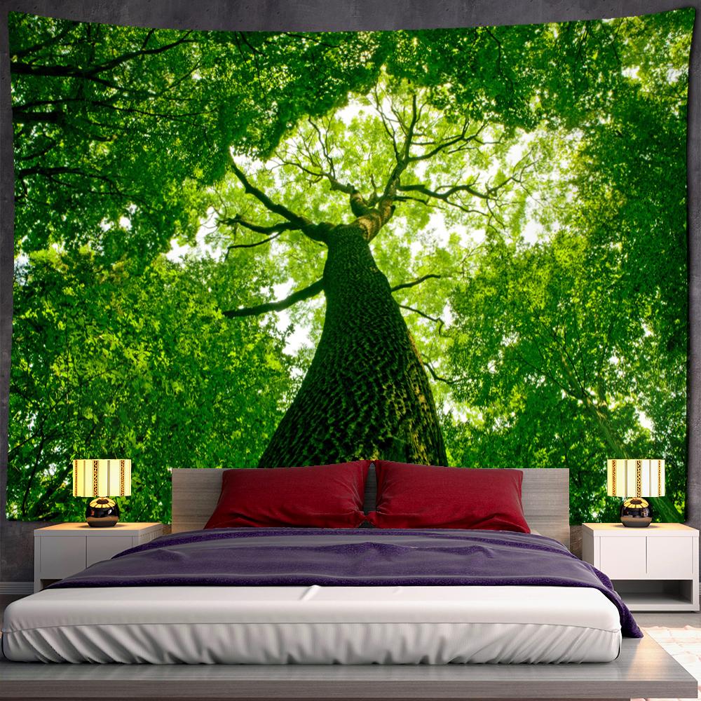 Acheter Forêt Dans Le Ciel Tapisserie Mur Suspendu Nature Paysage Boho