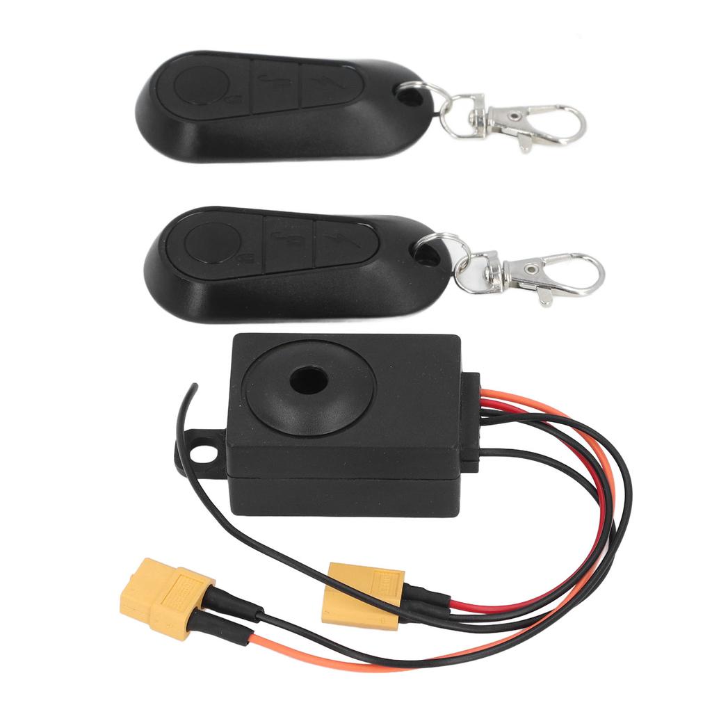 Bike Alarm with 2 Remote 36 To 70V Anti Theft Waterproof Bike Security Alarm System for XT60 Output Port Battery