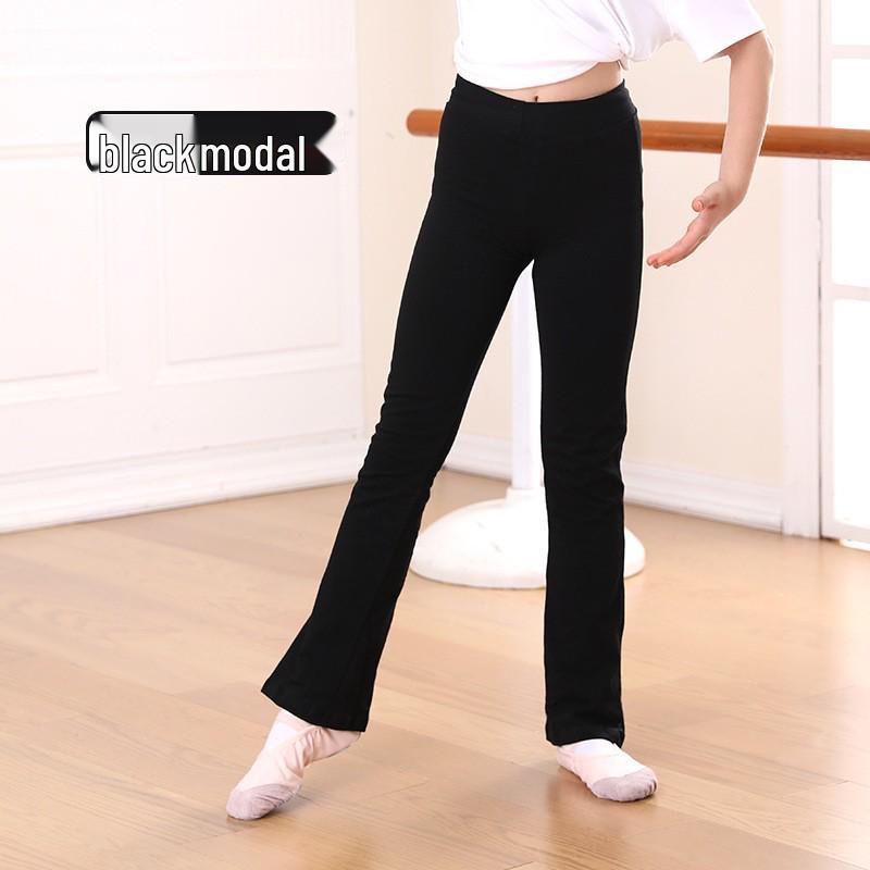 

Children s Black Modal Dance Bell Bottoms: Body Shaping Long Pants for Modern & Latin Dance Practice 110cm (Height 105-110cm)