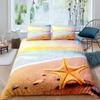 3D strandthema beddengoedset zomer koele vakantie stijl dekbedovertrek kussensloop 2/3 stuks AU/DE/EU/US/UK volledige grootte woondecoratie